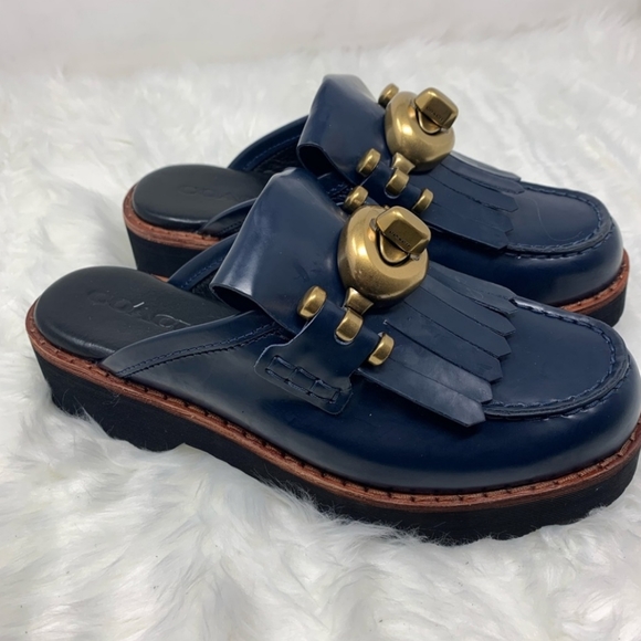 Coach Shoes - 🥳HP🥳 COACH Shoes Creeper Slides Mules Flats NEW!